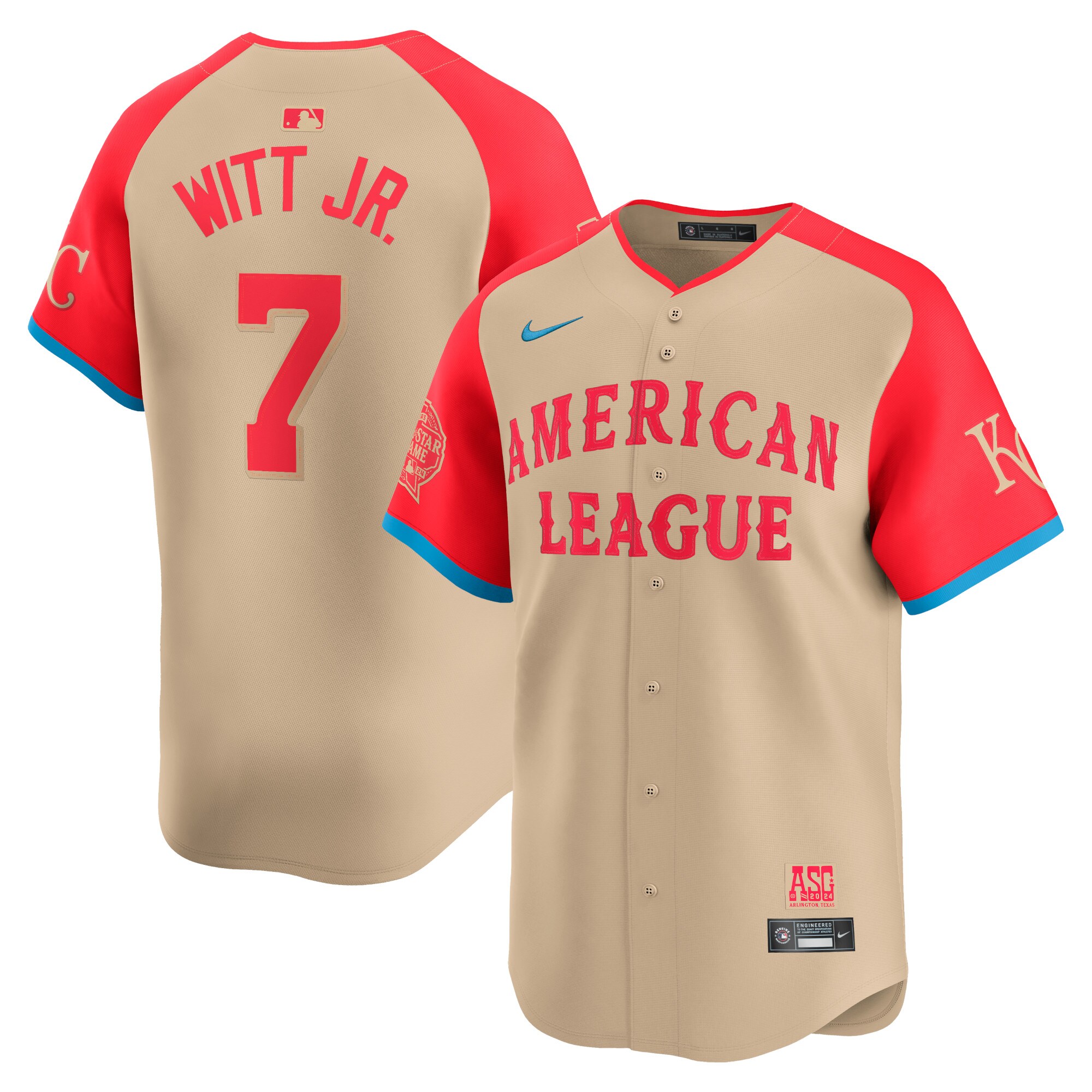 Kansas City Royals Store - mens american league bobby witt jr. nike cream 2024 mlb all-star game limited player jersey Collection | Royals Fan Essentials