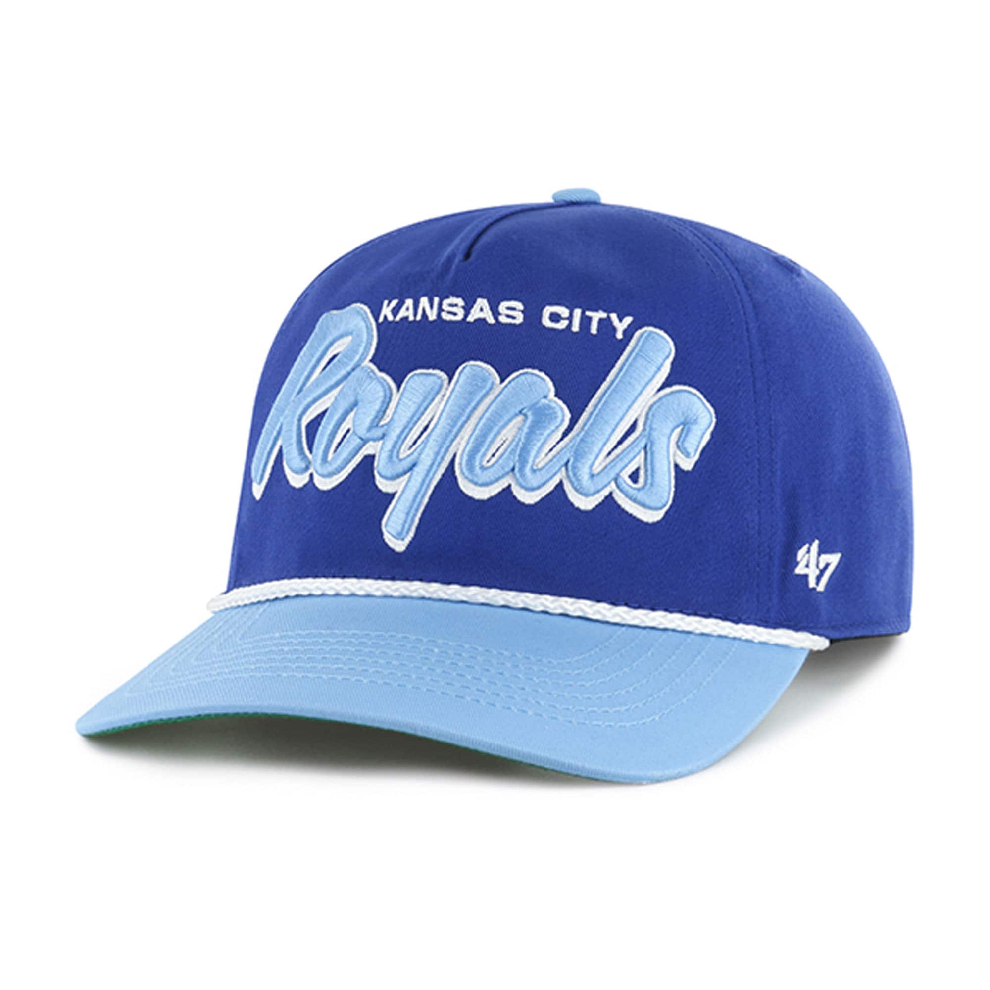 Kansas City Royals Store - mens kansas city royals 47 royal dropshadow rope hitch adjustable hat Collection | Royals Fan Essentials