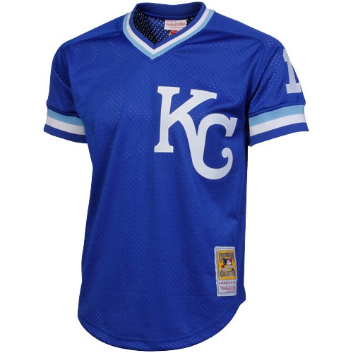 Kansas City Royals Store - mens kansas city royals bo jackson mitchell  ness royal 1989 authentic cooperstown collection batting mesh practice jersey Collection | Royals Fan Essentials