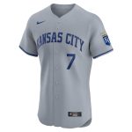 Kansas City Royals Store - mens kansas city royals bobby witt jr. nike gray road elite player jersey Collection | Royals Fan Essentials