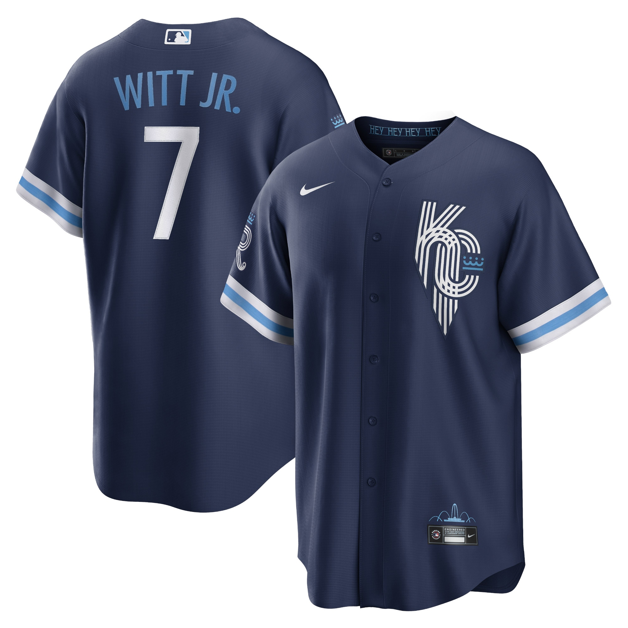 Kansas City Royals Store - mens kansas city royals bobby witt jr. nike navy city connect replica player jersey Collection | Royals Fan Essentials