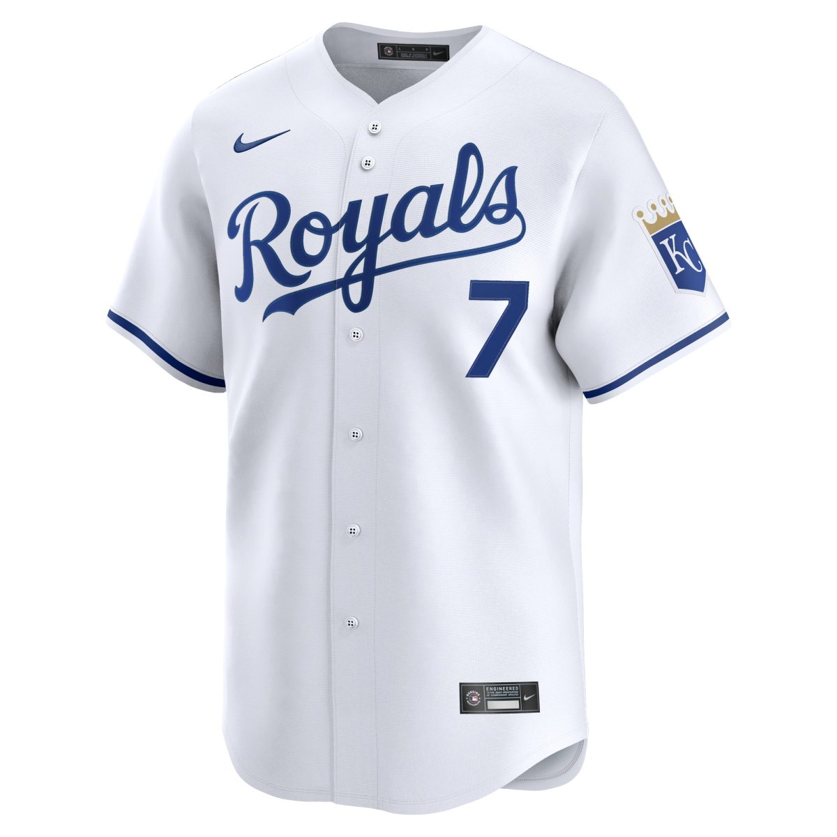 Kansas City Royals Store - mens kansas city royals bobby witt jr. nike white alternate limited player jersey Collection | Royals Fan Essentials