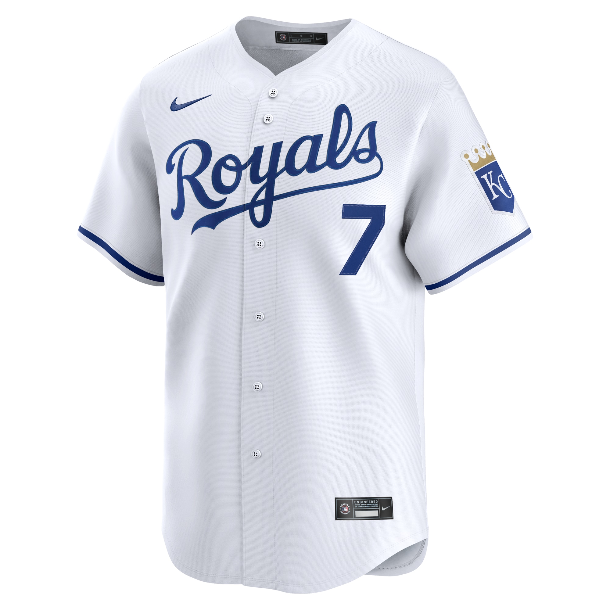 Kansas City Royals Store - mens kansas city royals bobby witt jr. nike white alternate limited player jersey Collection | Royals Fan Essentials