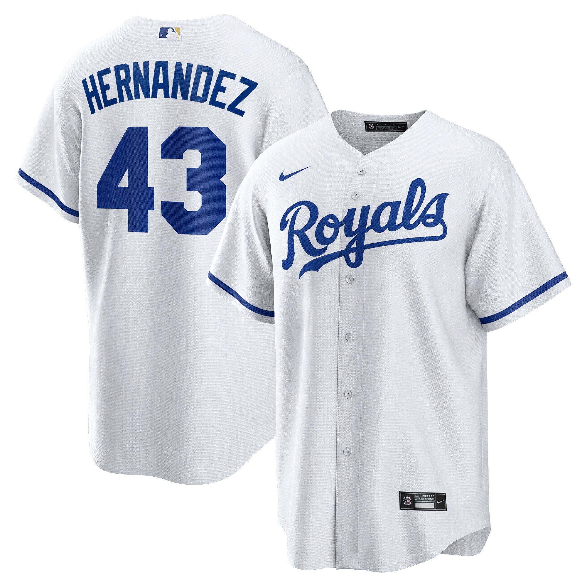 Kansas City Royals Store - mens kansas city royals carlos hernández nike white home replica player jersey Collection | Royals Fan Essentials