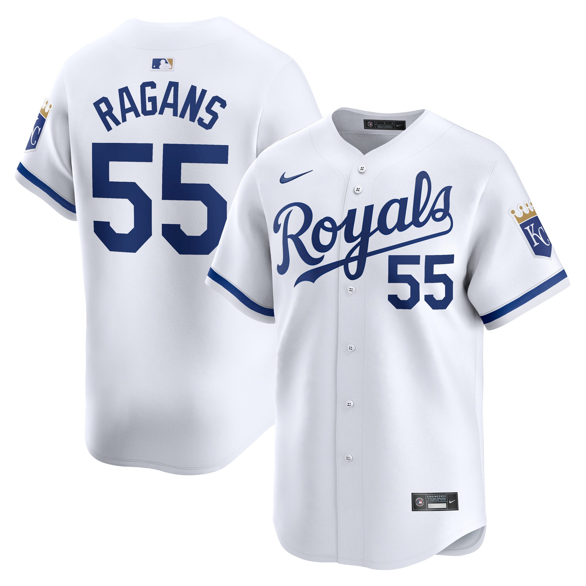 Kansas City Royals Store - mens kansas city royals cole ragans nike white home limited player jersey Collection | Royals Fan Essentials