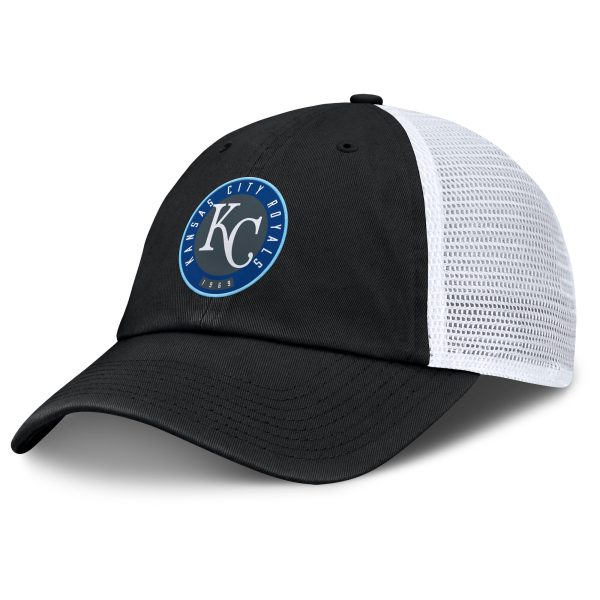 Kansas City Royals Store - mens kansas city royals fanatics blackwhite averies adjustable hat Collection | Royals Fan Essentials