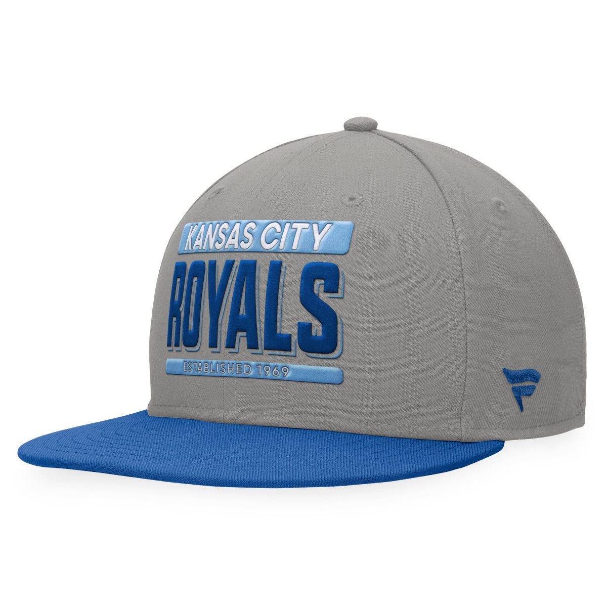 Kansas City Royals Store - mens kansas city royals fanatics grayroyal line drive two-tone snapback hat Collection | Royals Fan Essentials