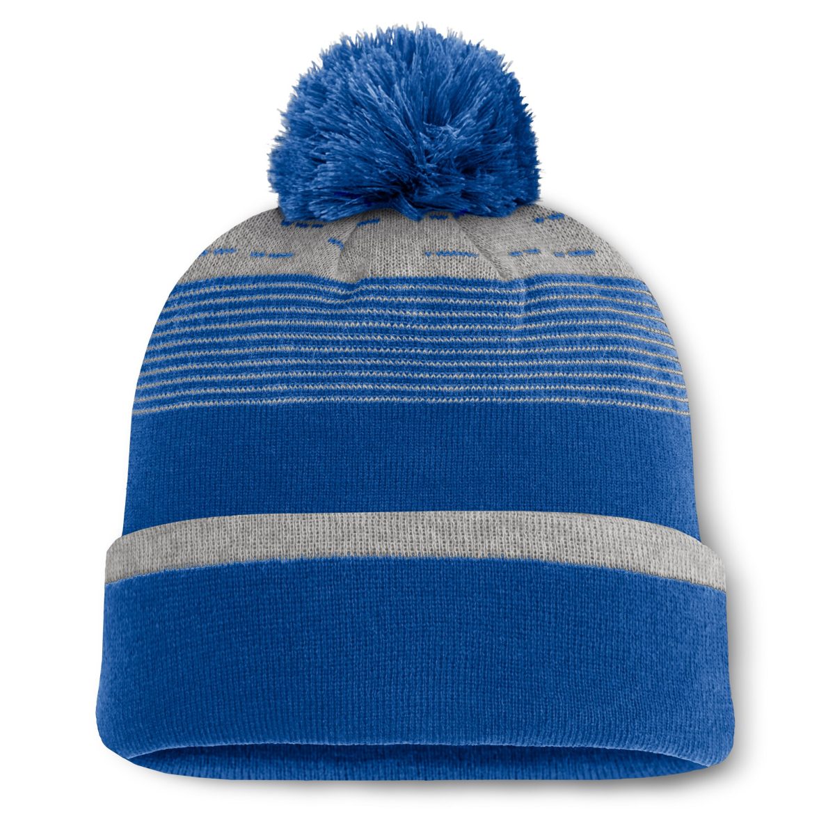 Kansas City Royals Store - mens kansas city royals fanatics royal fundamental gradient cuffed knit hat with pom Collection | Royals Fan Essentials