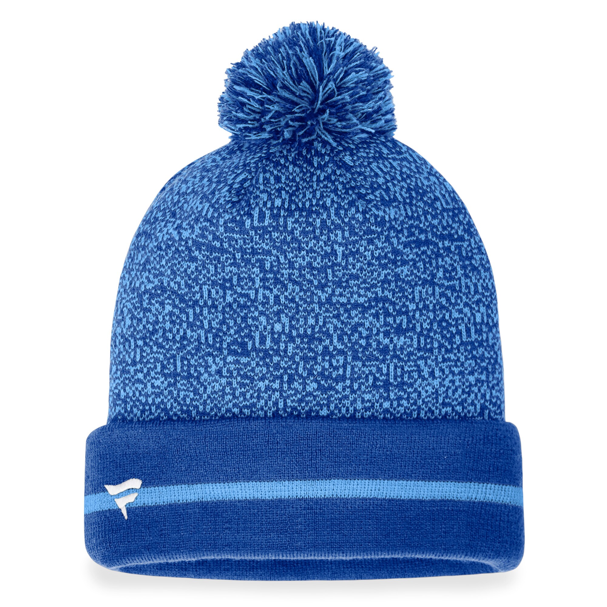 Kansas City Royals Store - mens kansas city royals fanatics royallight blue space-dye cuffed knit hat with pom Collection | Royals Fan Essentials