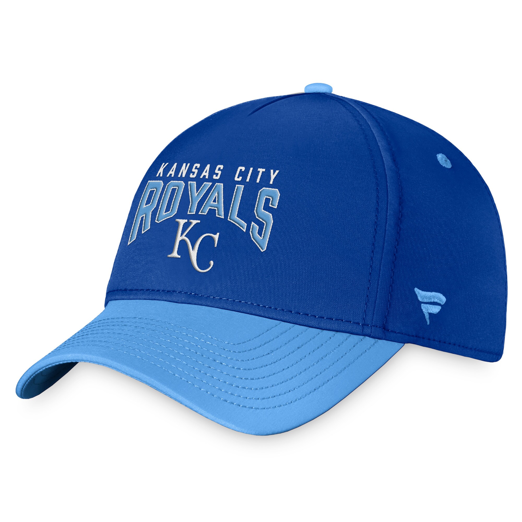 Kansas City Royals Store - mens kansas city royals fanatics royallight blue stacked logo flex hat Collection | Royals Fan Essentials