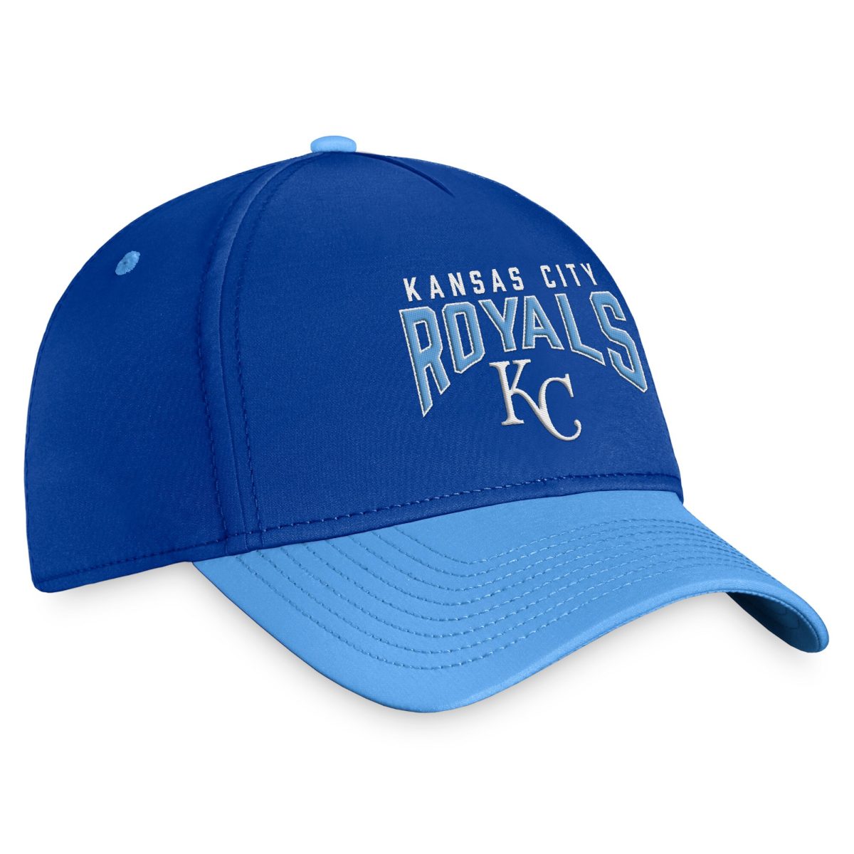Kansas City Royals Store - mens kansas city royals fanatics royallight blue stacked logo flex hat Collection | Royals Fan Essentials