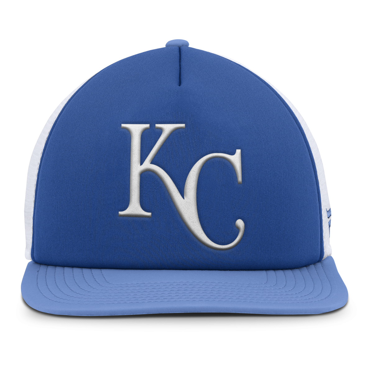 Kansas City Royals Store - mens kansas city royals fanatics royalwhite fundamental foam front snapback hat Collection | Royals Fan Essentials