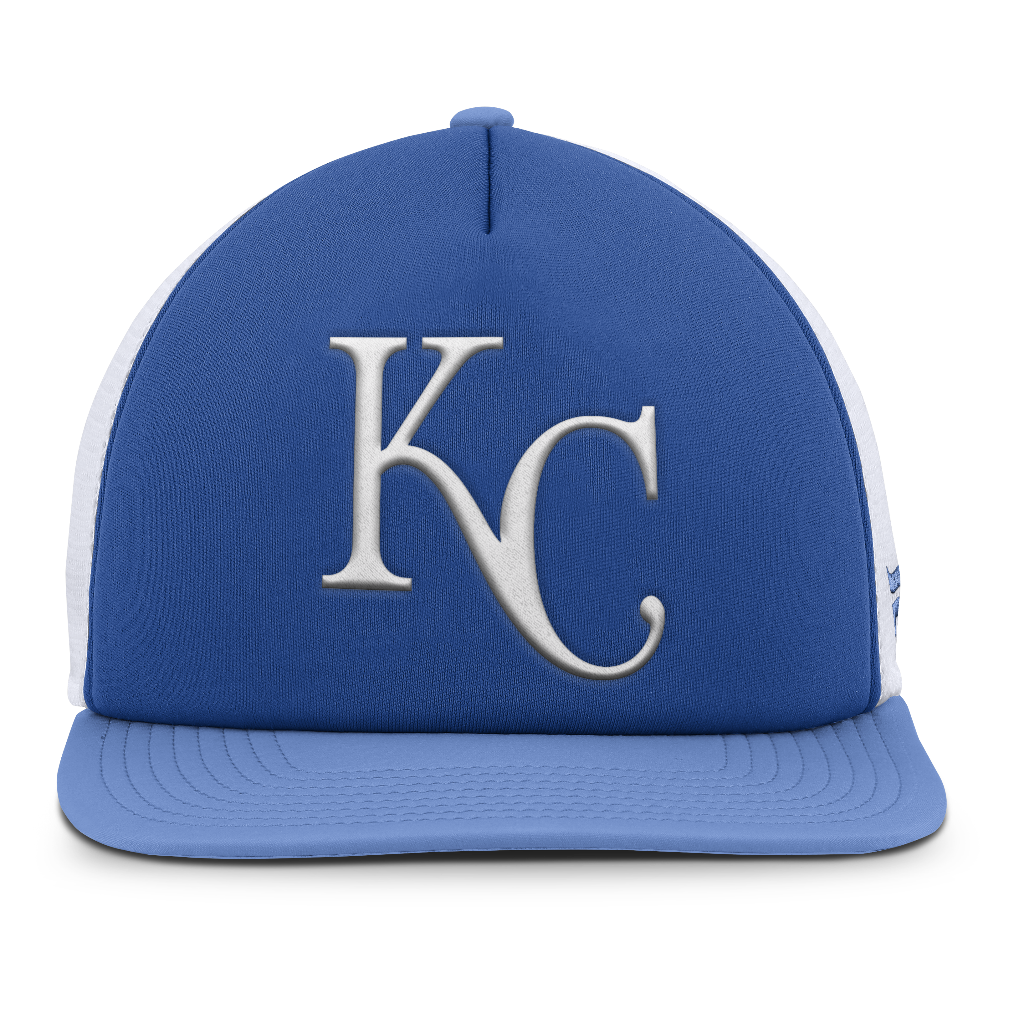 Kansas City Royals Store - mens kansas city royals fanatics royalwhite fundamental foam front snapback hat Collection | Royals Fan Essentials