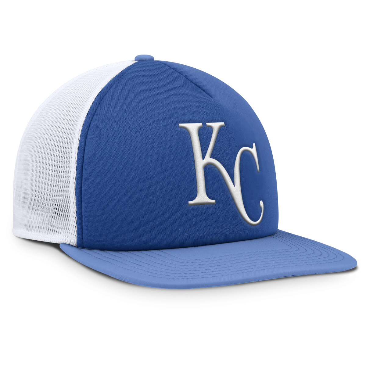 Kansas City Royals Store - mens kansas city royals fanatics royalwhite fundamental foam front snapback hat Collection | Royals Fan Essentials