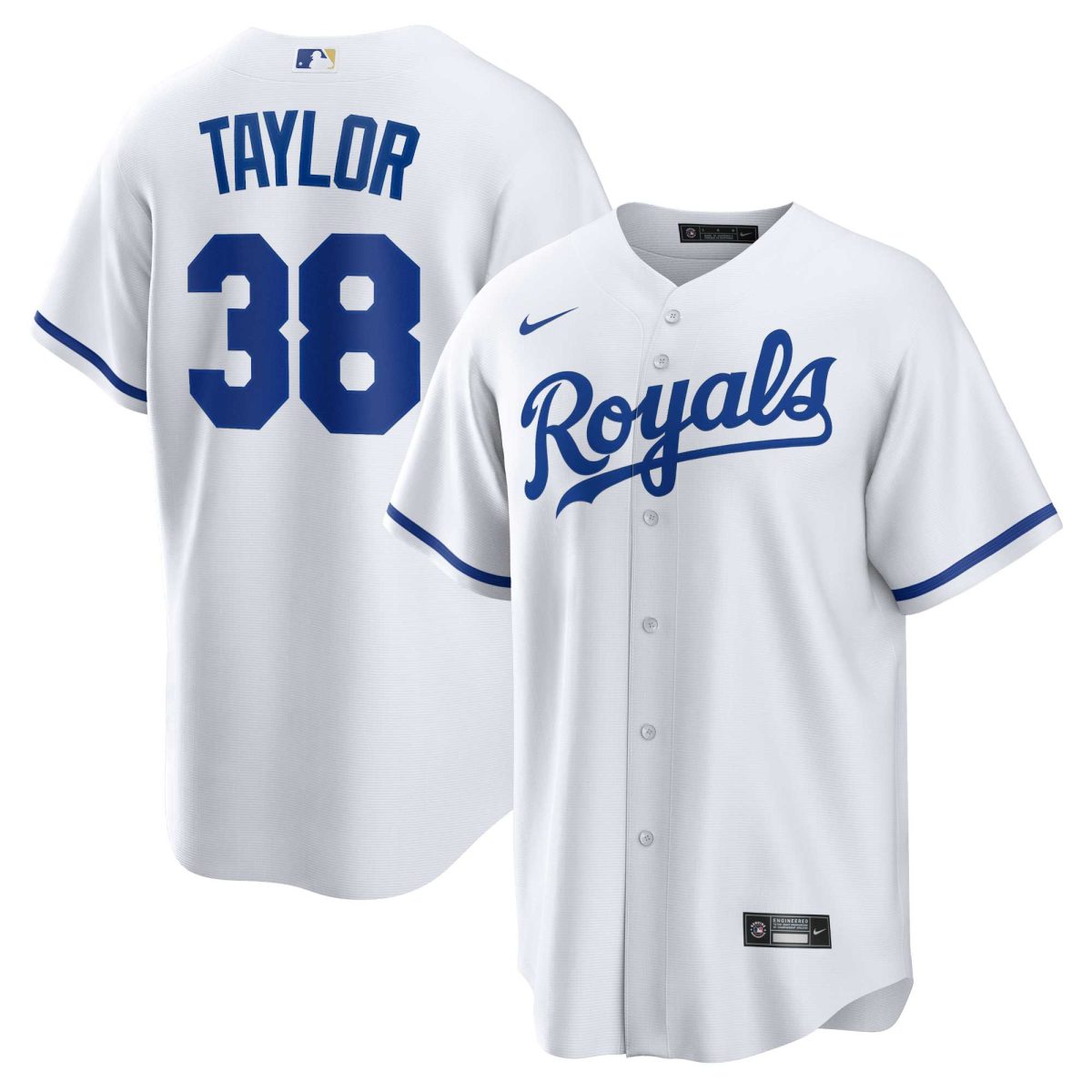 Kansas City Royals Store - mens kansas city royals josh taylor nike white home replica player jersey Collection | Royals Fan Essentials