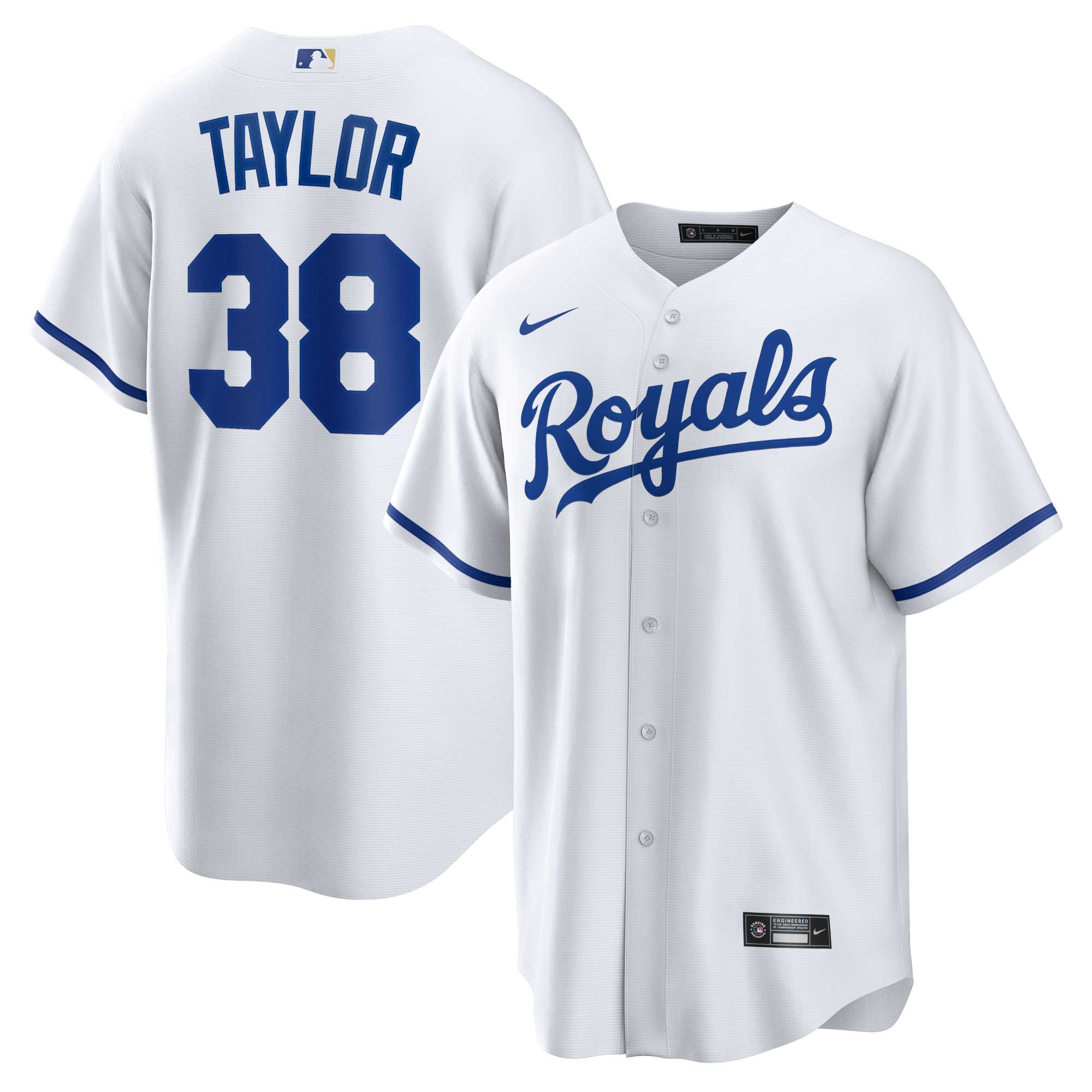 Kansas City Royals Store - mens kansas city royals josh taylor nike white home replica player jersey Collection | Royals Fan Essentials