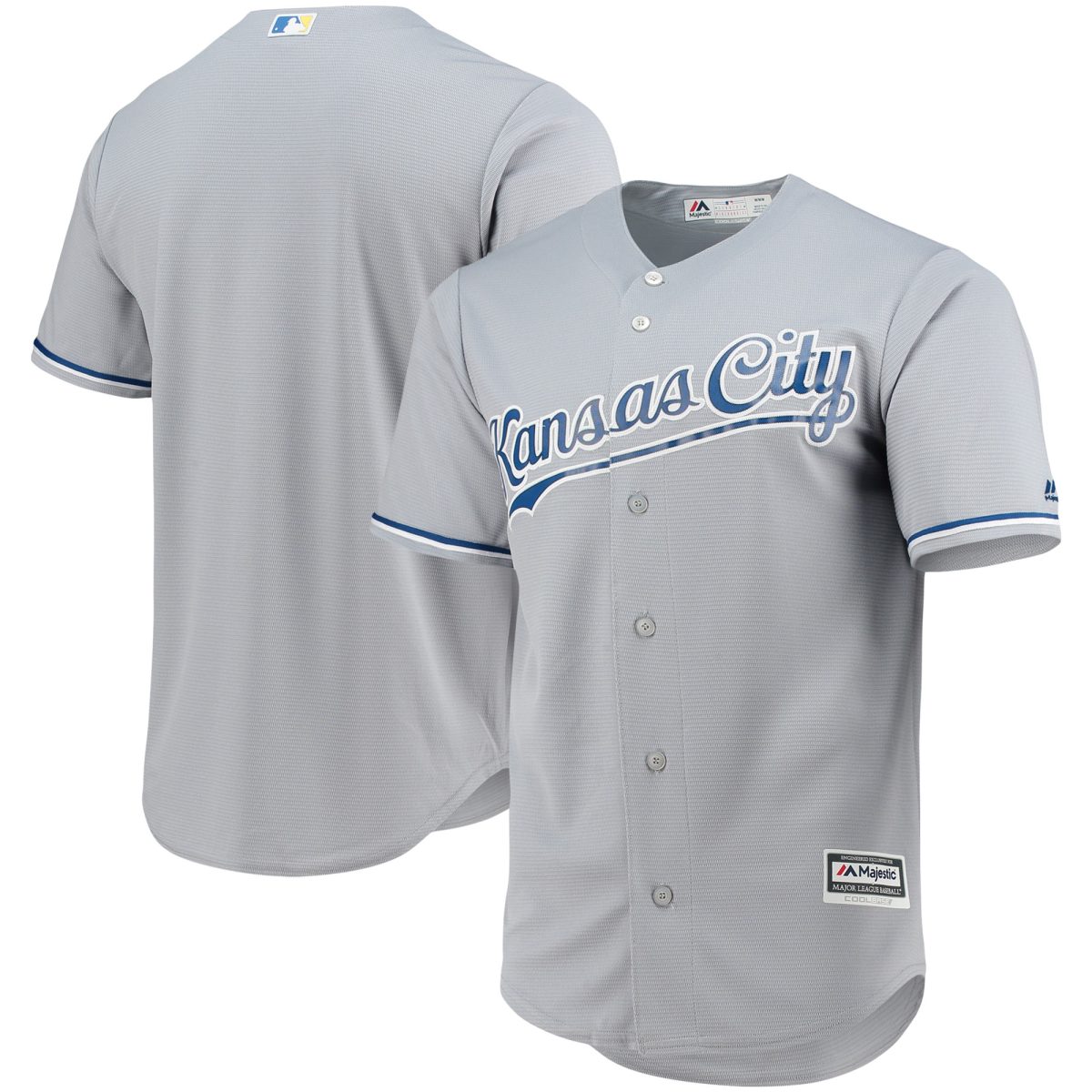 Kansas City Royals Store - mens kansas city royals majestic gray team official jersey Collection | Royals Fan Essentials