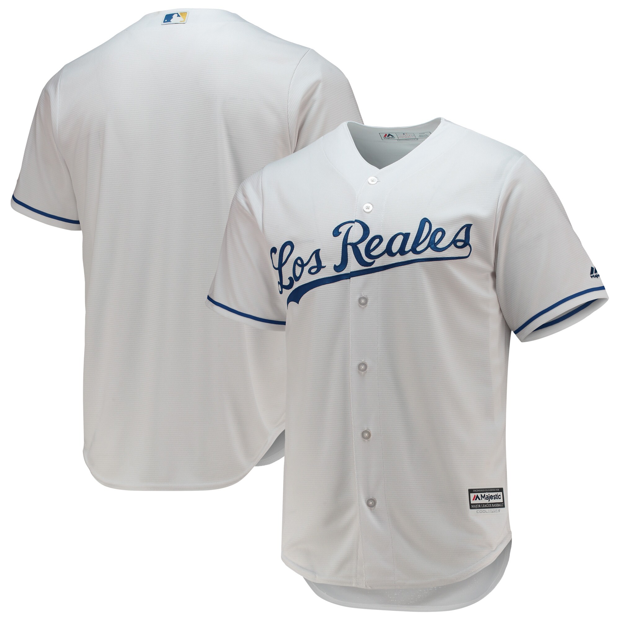 Kansas City Royals Store - mens kansas city royals majestic white team official jersey Collection | Royals Fan Essentials