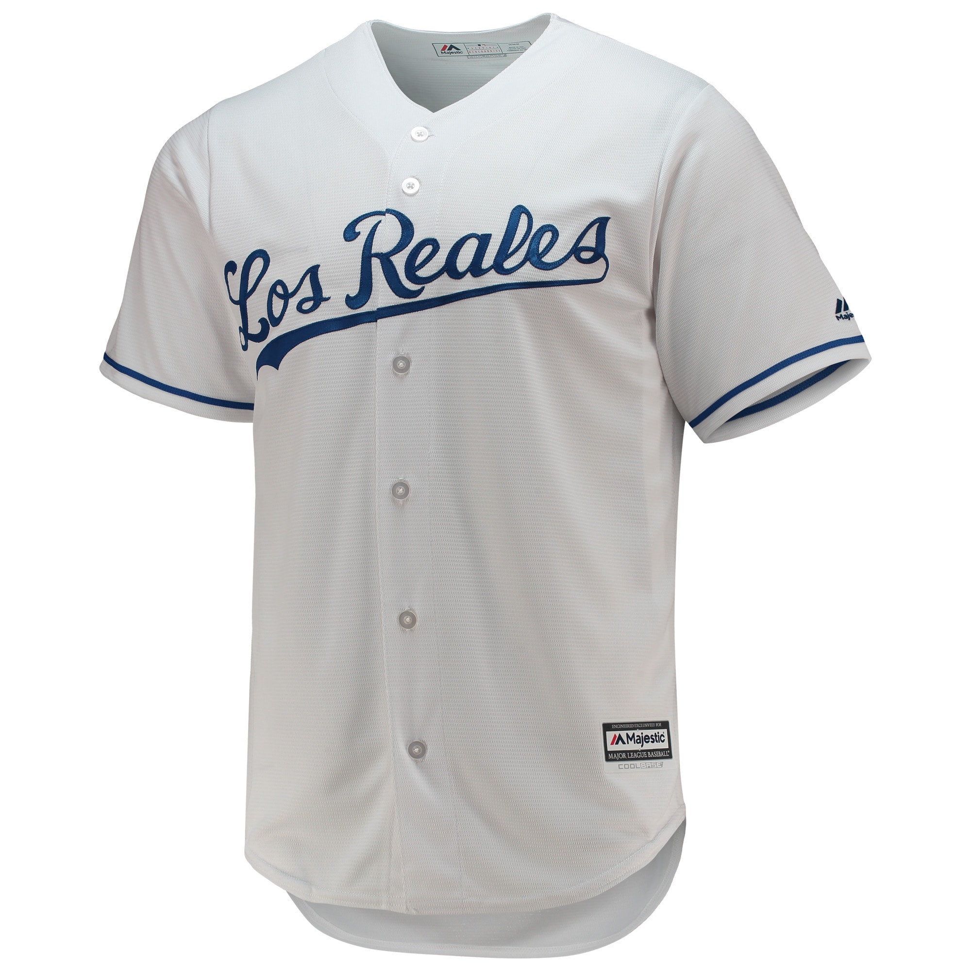 Kansas City Royals Store - mens kansas city royals majestic white team official jersey Collection | Royals Fan Essentials