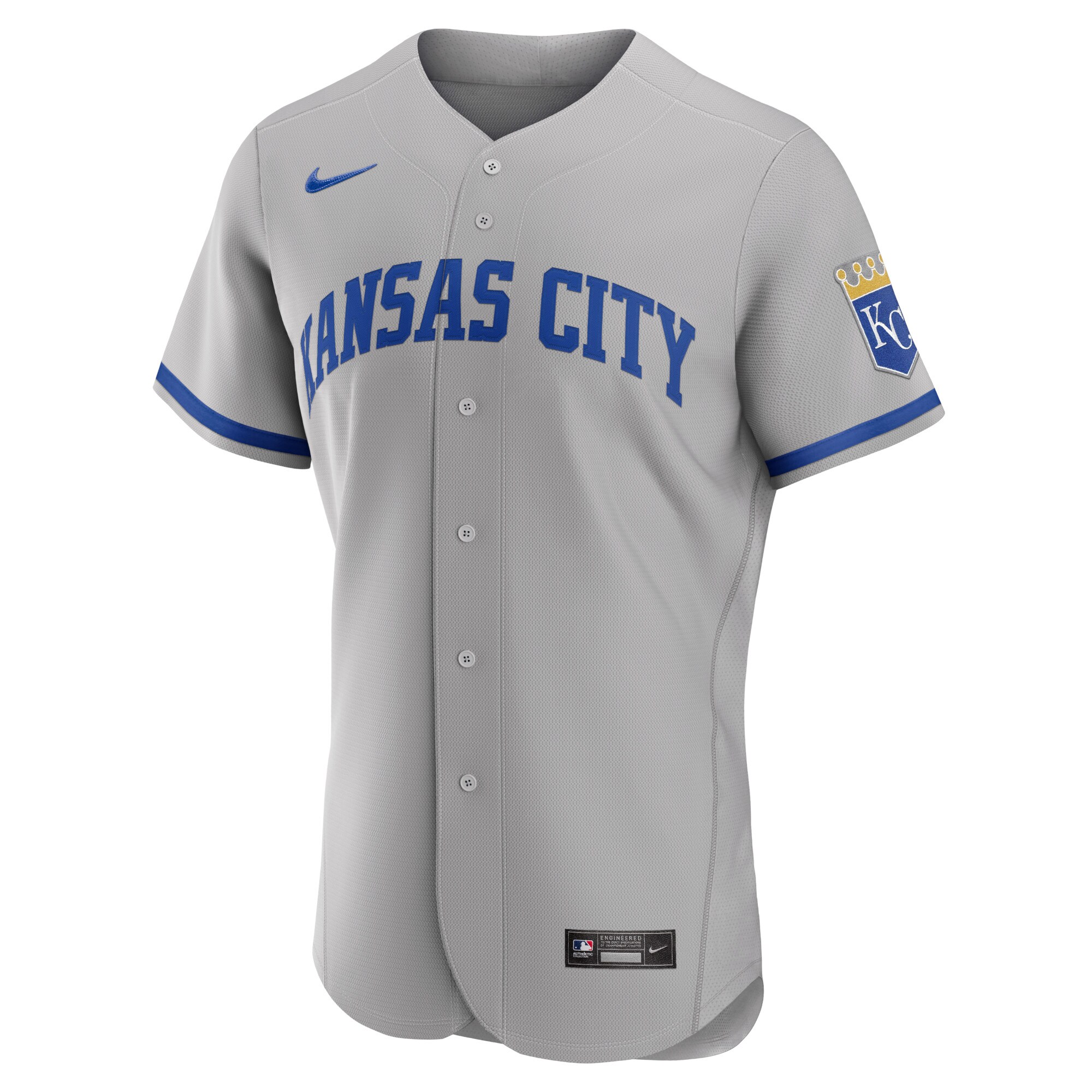 Kansas City Royals Store - mens kansas city royals nike gray 2022 road authentic jersey Collection | Royals Fan Essentials