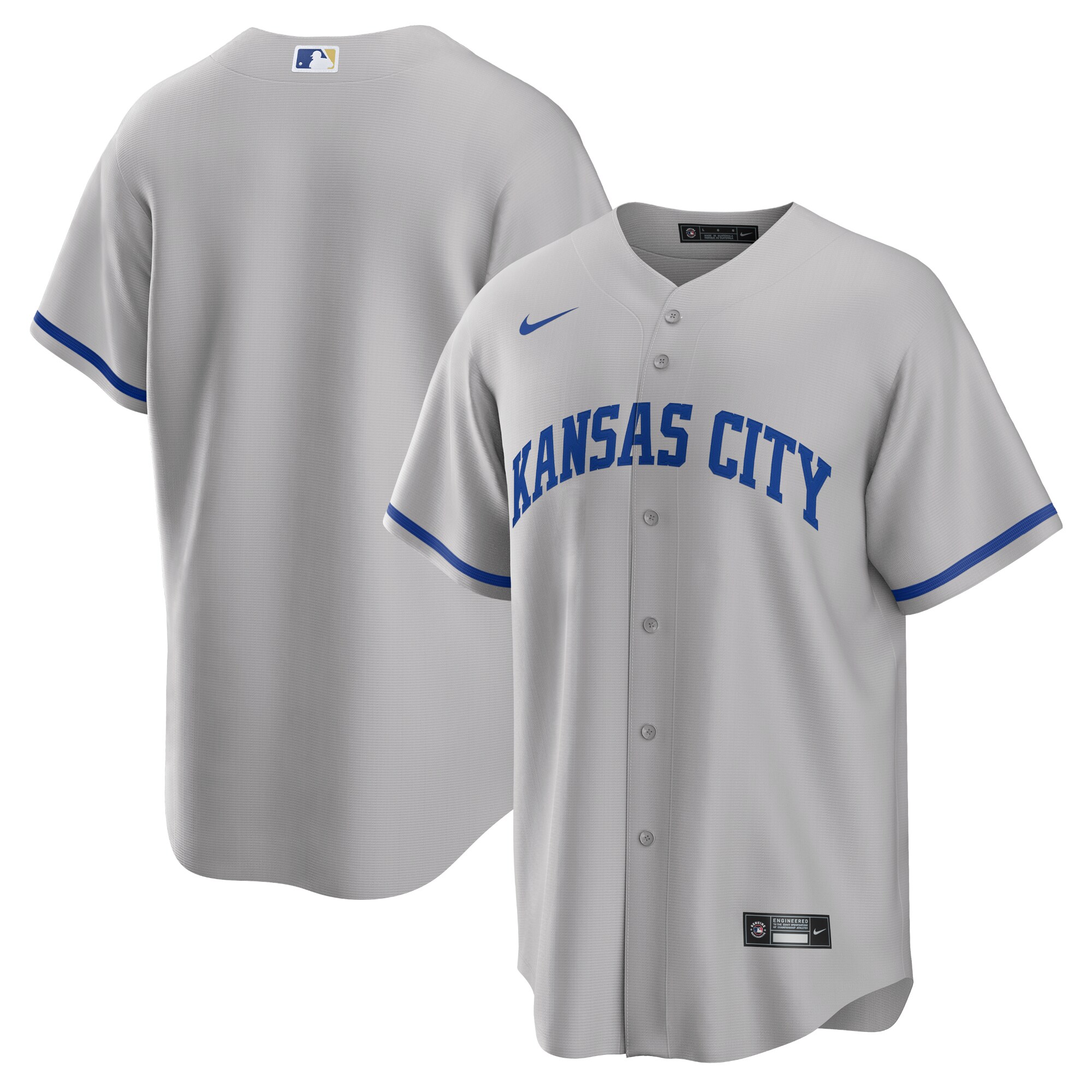 Kansas City Royals Store - mens kansas city royals nike gray road replica team jersey Collection | Royals Fan Essentials