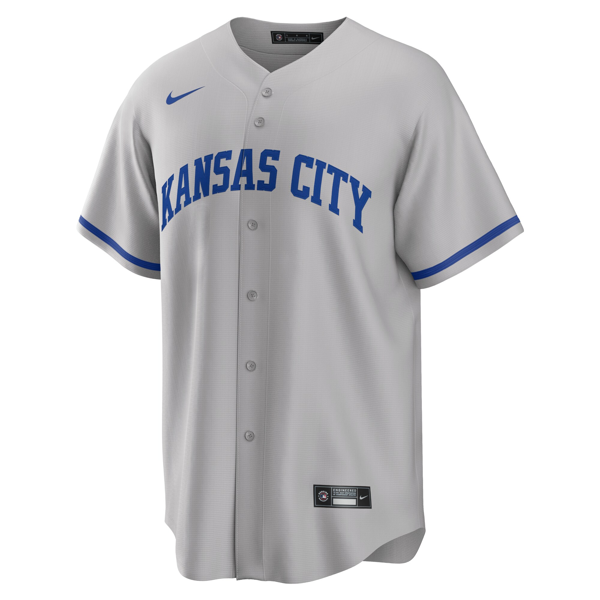 Kansas City Royals Store - mens kansas city royals nike gray road replica team jersey Collection | Royals Fan Essentials