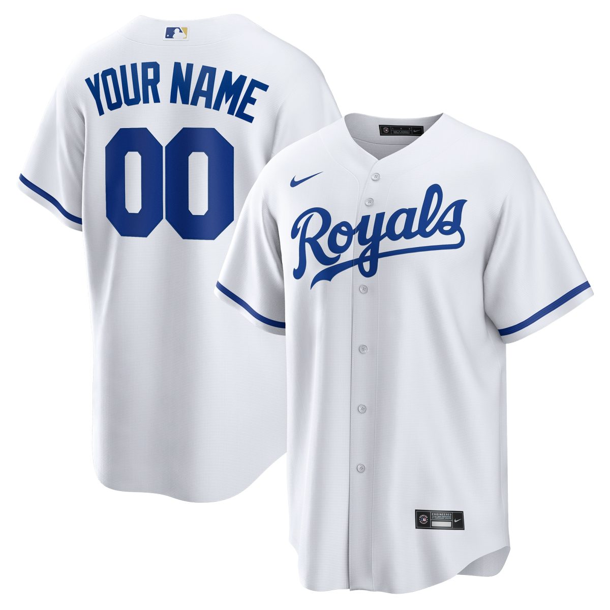 Kansas City Royals Store - mens kansas city royals nike white replica custom jersey Collection | Royals Fan Essentials