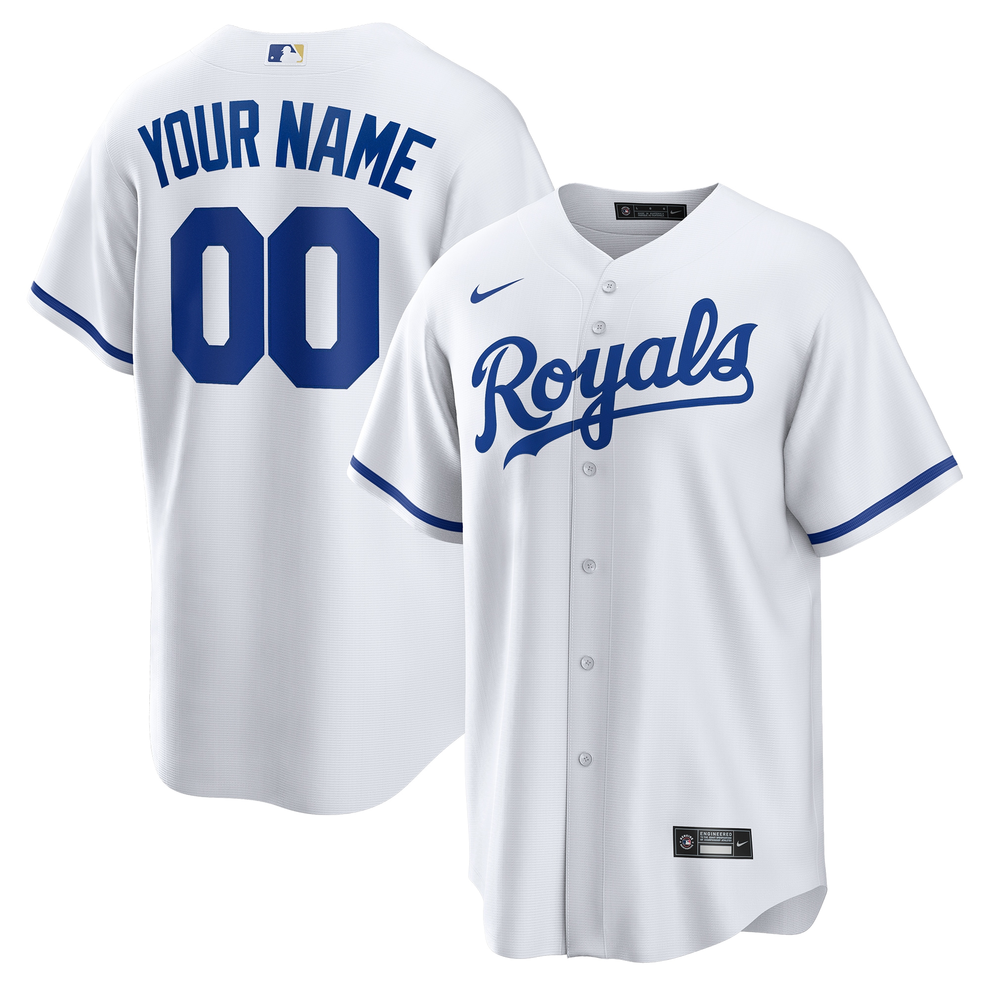 Kansas City Royals Store - mens kansas city royals nike white replica custom jersey Collection | Royals Fan Essentials