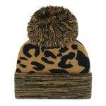 Kansas City Royals Store - womens kansas city royals 47 leopard rosette cuffed knit hat with pom Collection | Royals Fan Essentials