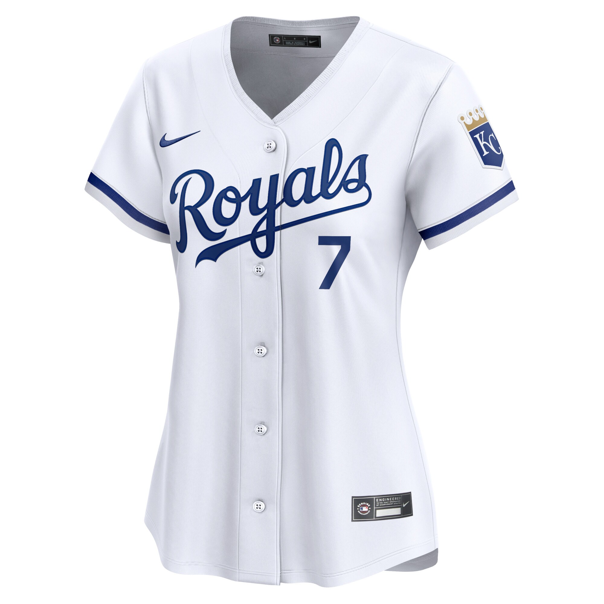 Kansas City Royals Store - womens kansas city royals bobby witt jr. nike white home limited player jersey Collection | Royals Fan Essentials