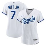 Kansas City Royals Store - womens kansas city royals bobby witt jr. nike white home replica player jersey Collection | Royals Fan Essentials