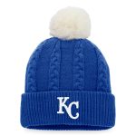 Kansas City Royals Store - womens kansas city royals fanatics royal cable cuffed knit hat with pom Collection | Royals Fan Essentials