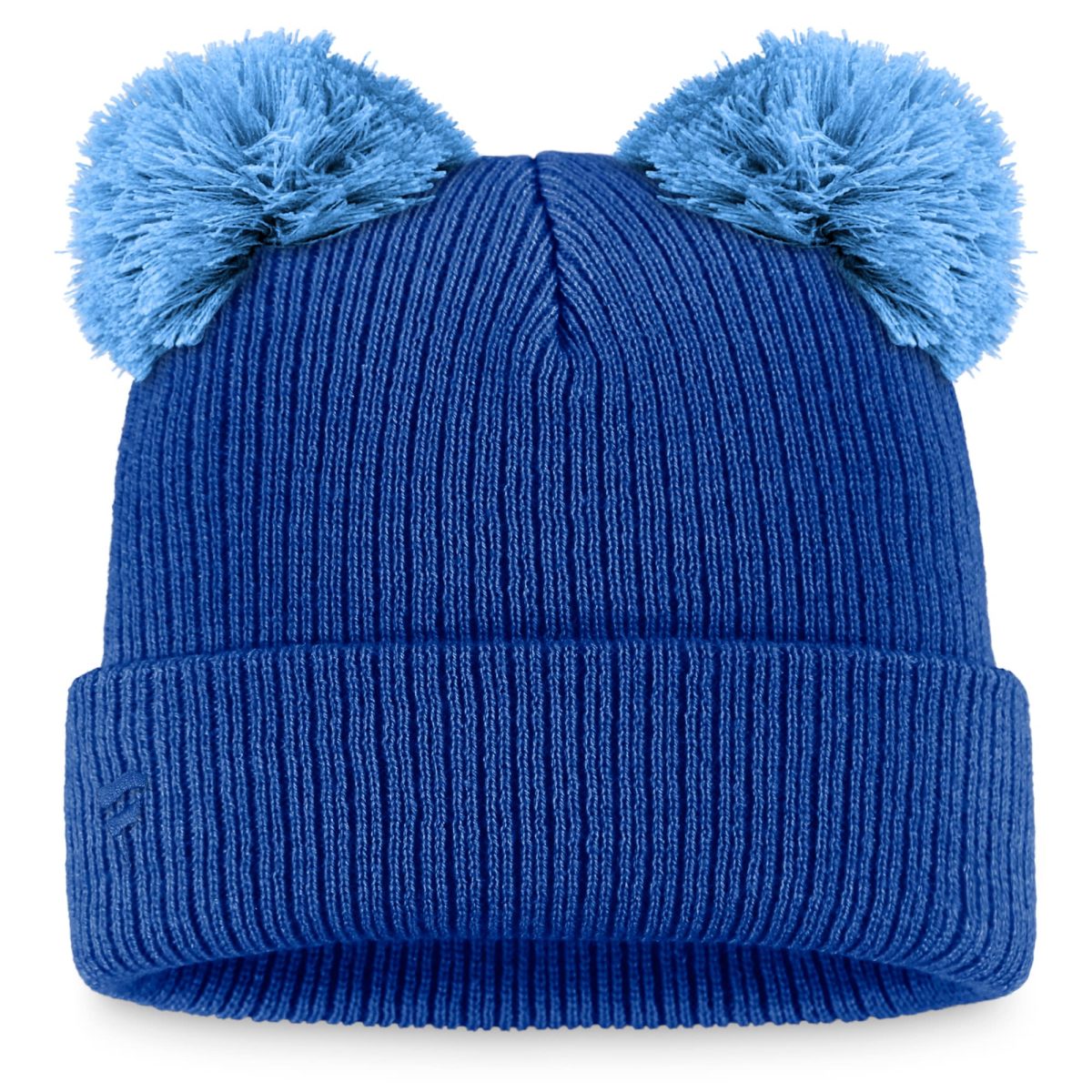 Kansas City Royals Store - womens kansas city royals fanatics royallight blue double pom cuffed knit hat Collection | Royals Fan Essentials