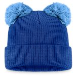 Kansas City Royals Store - womens kansas city royals fanatics royallight blue double pom cuffed knit hat Collection | Royals Fan Essentials