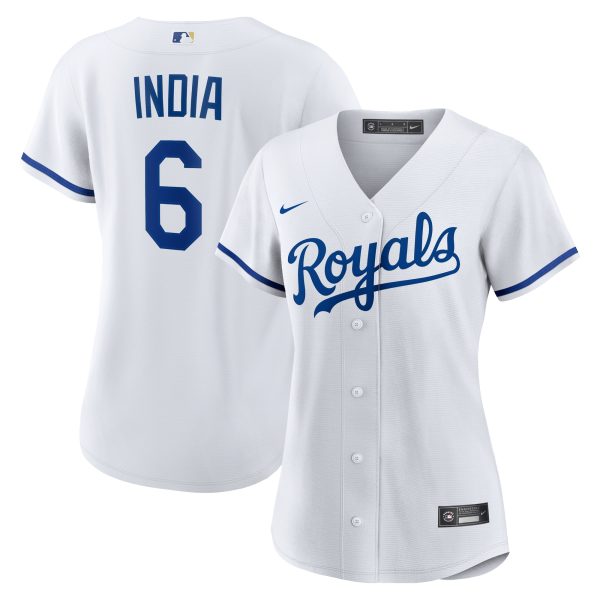 Kansas City Royals Store - womens kansas city royals jonathan india nike white home replica jersey Collection | Royals Fan Essentials