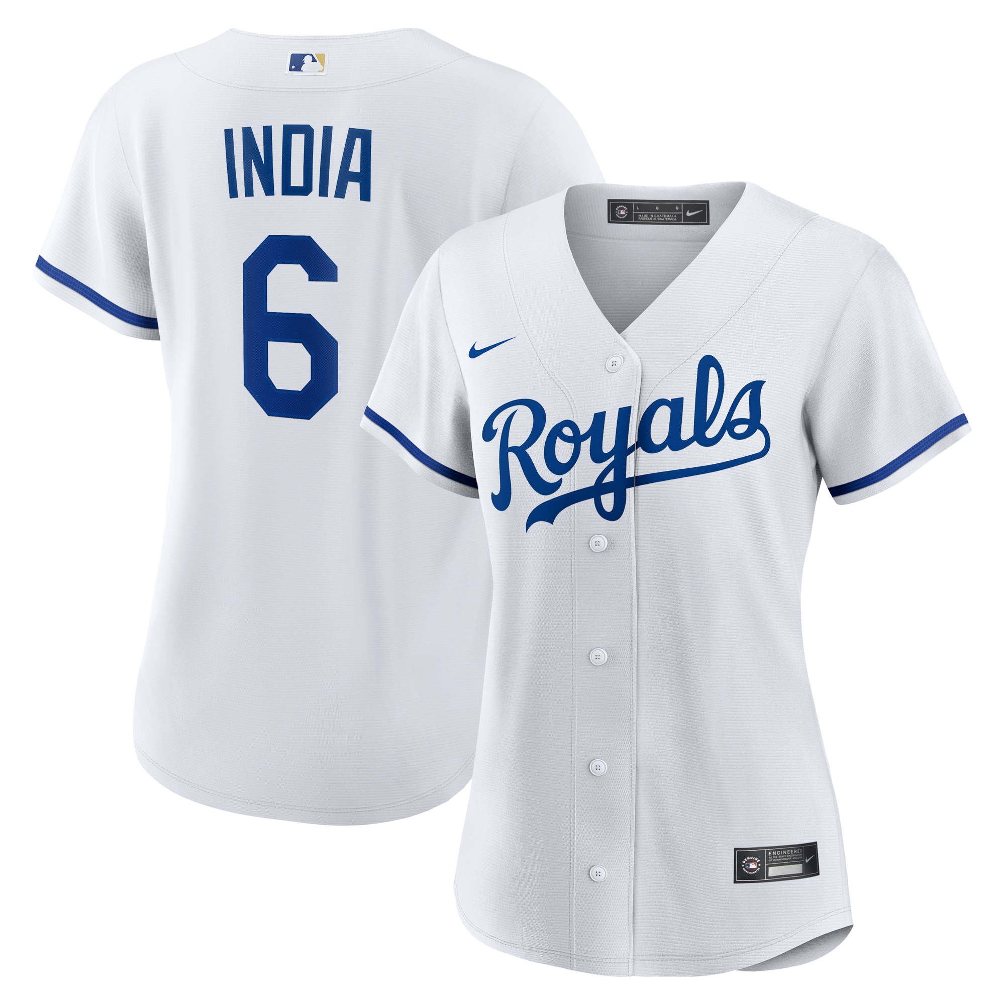 Kansas City Royals Store - womens kansas city royals jonathan india nike white home replica jersey Collection | Royals Fan Essentials