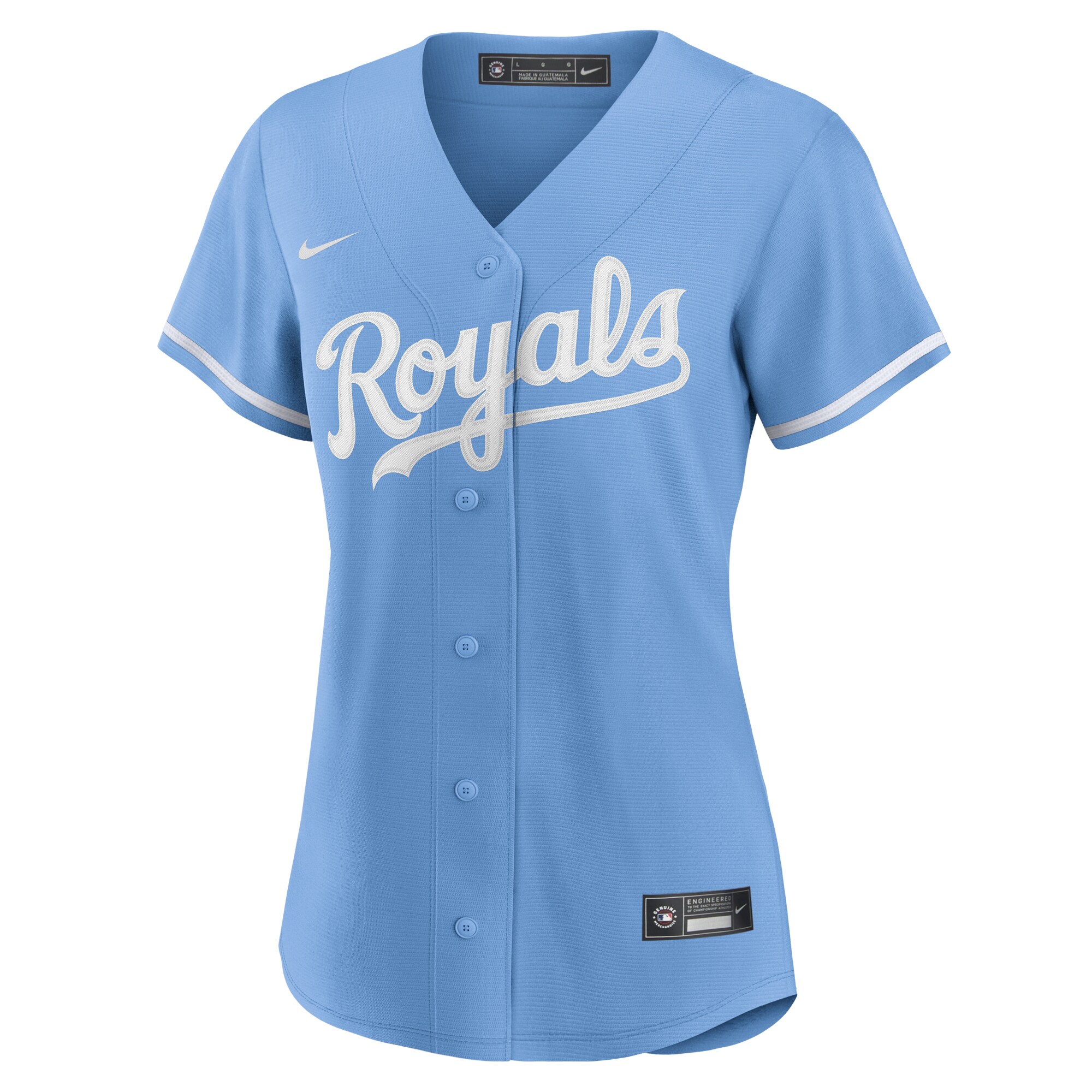 Kansas City Royals Store - womens kansas city royals nike light blue alternate replica team logo jersey Collection | Royals Fan Essentials