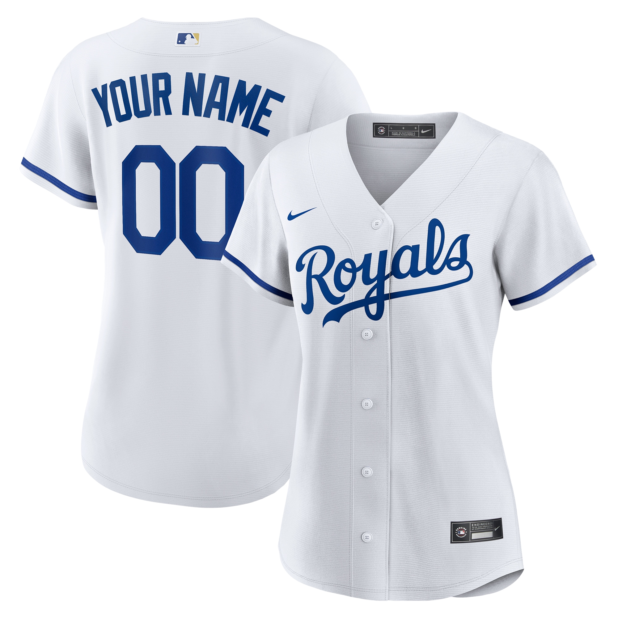 Kansas City Royals Store - womens kansas city royals nike white replica custom jersey Collection | Royals Fan Essentials